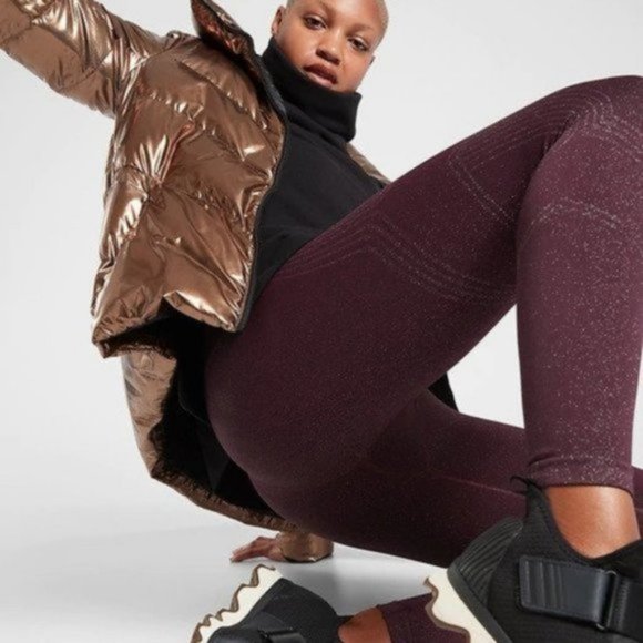 Athleta Twilight Tights 2.0 M Antique Burgundy - Picture 5 of 5